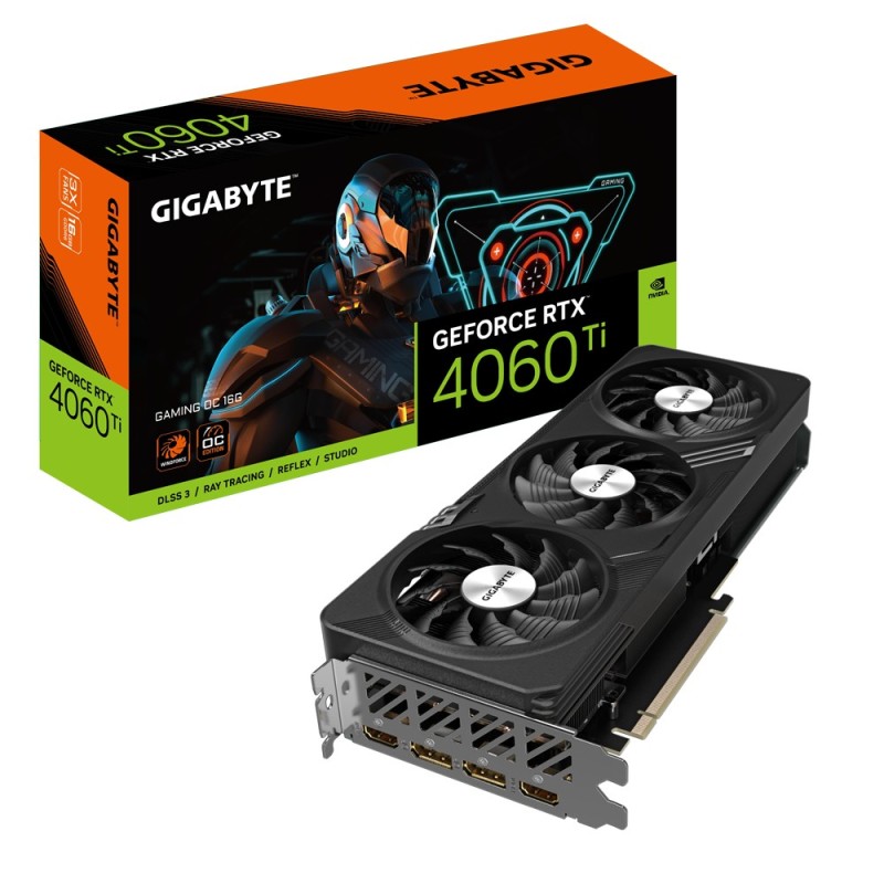 GIGABYTE GeForce RTX 4060Ti GAMING OC 16GB GDDR6 Grafikkarte 2xHDMI 2xDP